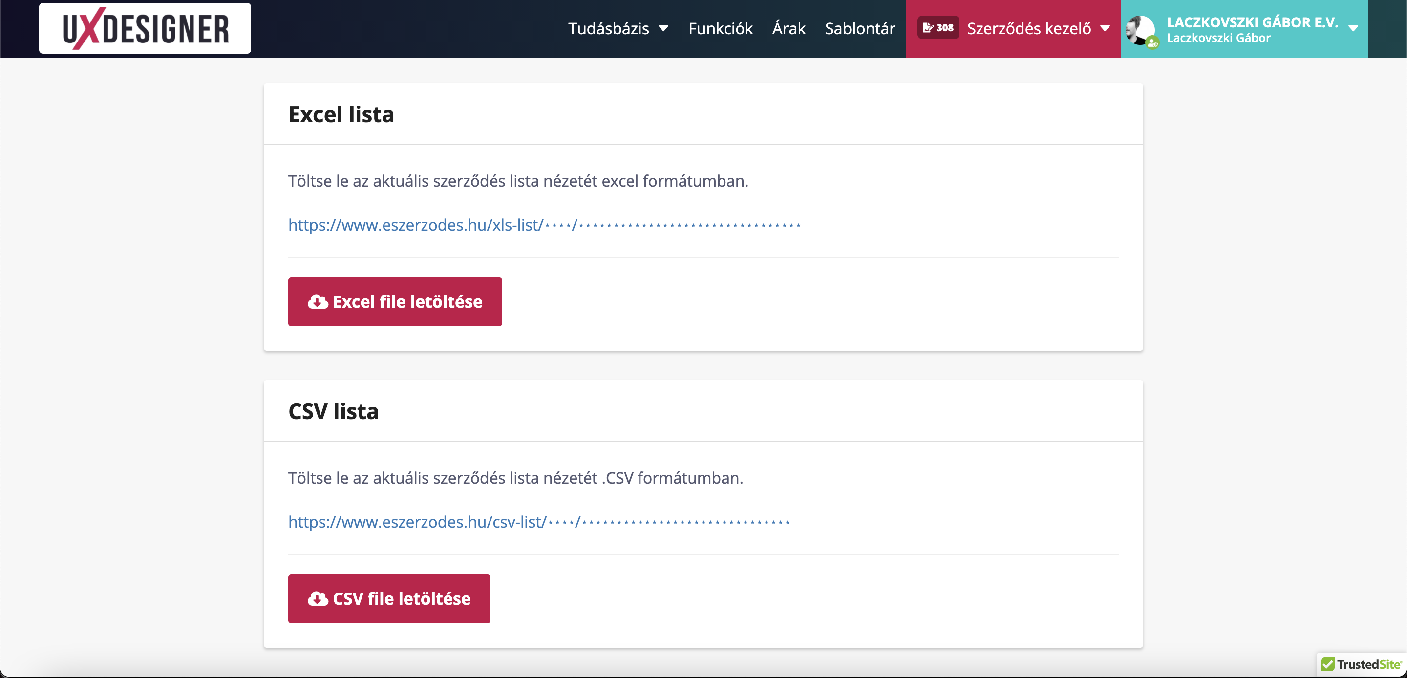 Prenesite zapise pogodb v seznamu Excel ali csv